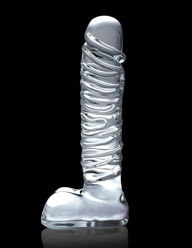 Pipedream Products Pipedreams Icicles No 63 Clear Hand Blown Glass Realistic Dildo at $59.99