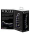 Pipedream Products Icicles # 66 Hand Blown Glass Black Beaded Massager at $23.99