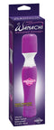 Maxi Wanachi Waterproof Massager in packaging, showcasing its purple color, silicone make, multi-speed functionality, and flexible head.