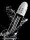Max Boost Pro Flow White Clear Rechargeable Power Pump splashing in water.