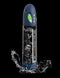 Max Boost Pro Flow Blue Clear Rechargeable Power Pump in waterproof design on black background