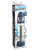 Max Boost Pro Flow Blue Clear Rechargeable Power Pump Packaging