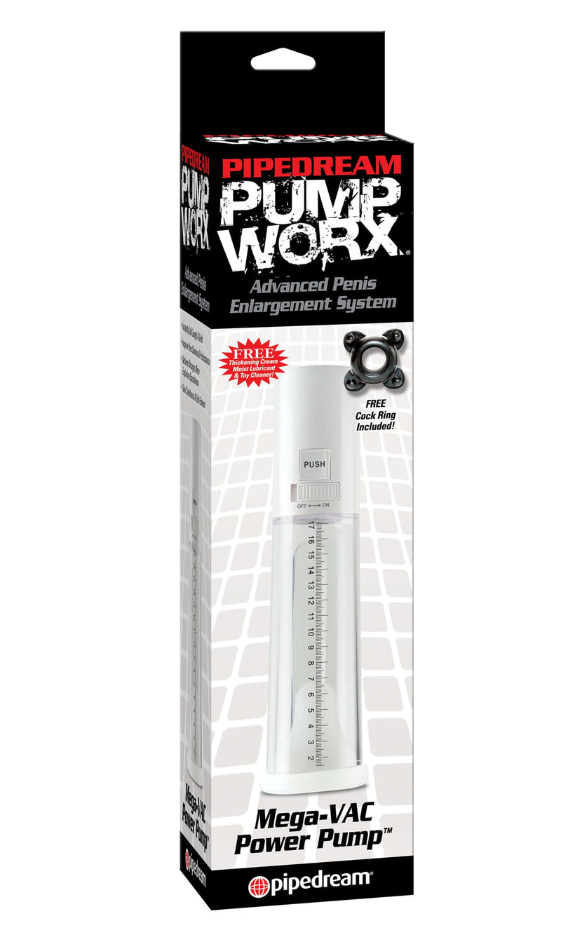 Pipedream Products Pump Worx Mega-Vac Power Pump White at $69.99