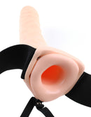 Pipedream Products Fetish Fantasy Series 8 inches Vibrating Hollow Strap-On Flesh at $49.99