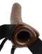 Pipedream Products Fetish Fantasy Series 8 inches Vibrating Hollow Strap-On Brown at $49.99