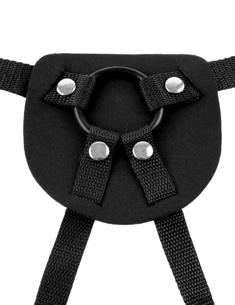 Fetish Fantasy Series Beginner's Harness Black with 4-way adjustable Nylon straps and Neoprene body for secure and comfortable fit