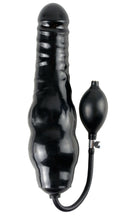 Fetish Fantasy Extreme Inflatable Ass Blaster Black with pump ball for anal dilation.