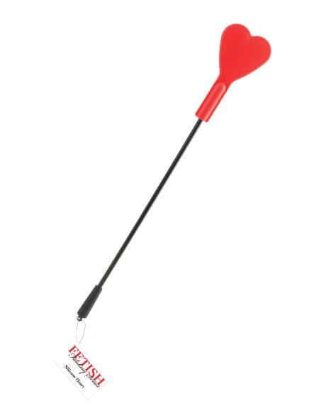 Silicone Heart Flapper - Fetish Fantasy Red Heart Riding Crop