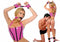 Pink Passion Bondage Kit with wrist and ankle cuffs, ball gag, and adjustable tethers for couples exploring bondage.