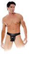 Male model wearing Fetish Fantasy Mr. Big Hollow 8-Inch Strap-On with real-feel balls and sturdy black strap