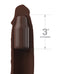 Fantasy X-Tensions Elite 9-Inch Sleeve with 3-Inch Plug in Sensual Brown