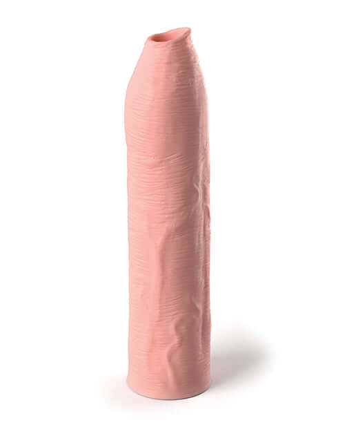 Fantasy X-Tensions Elite Uncut 7-Inch Extension Sleeve in Beige Light Skin Tone - Enhance Performance and Confidence
