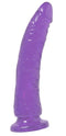 Basix Rubber Works Slim 7" Purple Dong