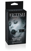 Fetish Fantasy Series Limited Edition Breathable Ball Gag Black in packaging