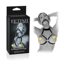 Pipedream Products Fetish Fantasy Series Limited Edition O-Ring Gag & Nipple Clamps Black at $19.99