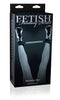 Fetish Fantasy Limited Edition Spreader Bar packaging showing adjustable metal bar with ankle cuffs for beginner's pleasure scenarios.