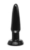 Fetish Fantasy Series Limited Edition Beginner's Butt Plug Black for first-time anal play, soft jelly material, body-safe, and phthalate-free.