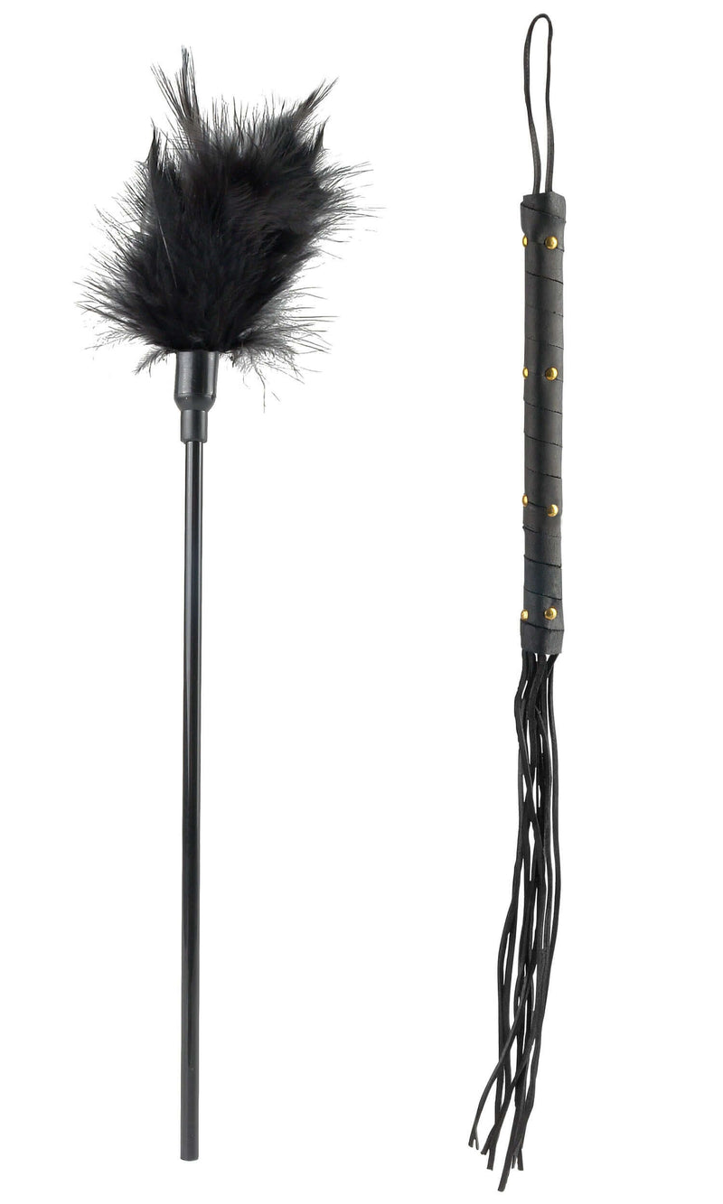Fetish Fantasy Limited Edition Ultimate Bondage Kit feather tickler and whip for erotic play