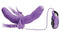 Fetish Fantasy Elite Vibrating Double Delight Strap-On Purple Dual-Ended with Remote Control