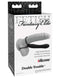 Fetish Fantasy Elite Double Trouble Black strap-on dildo in packaging with performance enhancing silicone cock ring and ball loop by Pipedream Products