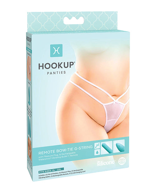 Pipedream Products Hookup Panties Bow Tie G-String XL-XXL at $69.99