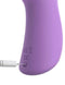 Close-up of Fantasy For Her Flexible Please Her Purple Vibrator charging port from Pipedream Products
