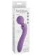 Purple Fantasy For Her Duo Wand Massager in a box, featuring dual motors and versatile design for enhanced intimate pleasure.