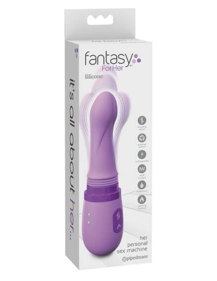 Purple Fantasy For Her Personal Sex Machine by Pipedream Products in packaging.