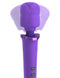 Fantasy For Her Rechargeable Power Wand Body Massager by Pipedream Products in purple with buttons and soft silicone head.