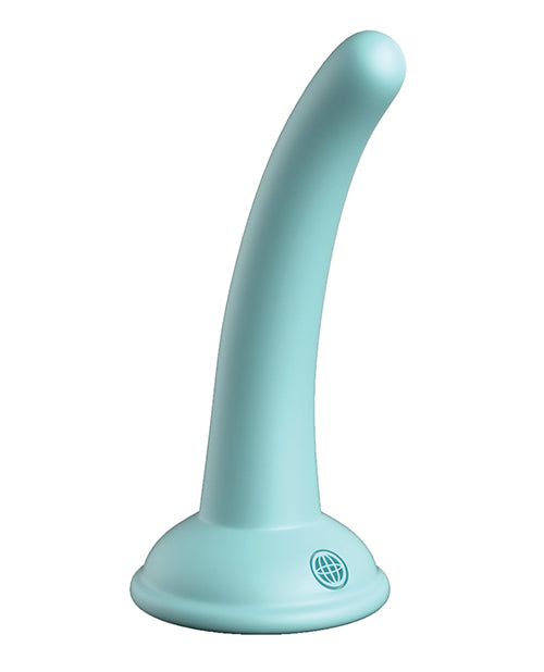 Dillio Platinum Cured Silicone 5 inches Curious Teal Green Dildo