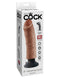 Pipedream Products King Cock 8 inches Cock Tan Vibrator Real Deal RD at $44.99