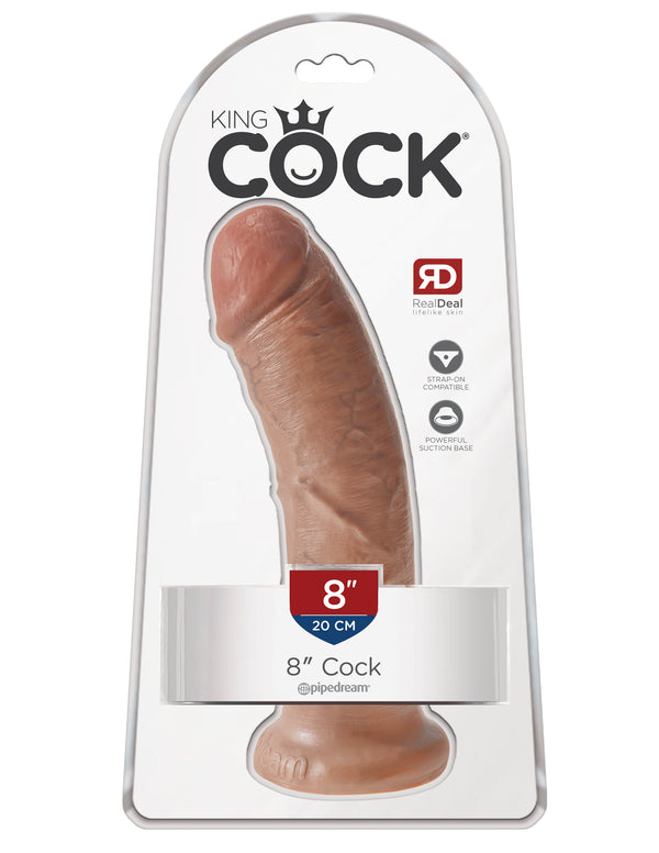 Pipedream Products King Cock 8 inches Cock Tan Real Deal RD at $29.99