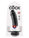 King Cock 8-Inch Realistic Dildo in Black Packaging