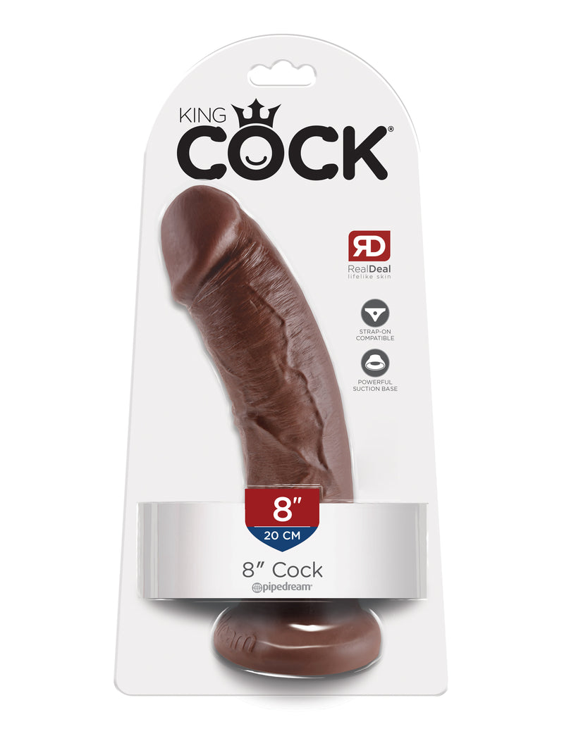 Pipedream Products King Cock 8 inches Cock Brown Real Deal RD at $34.99