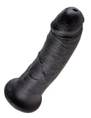 King Cock 8-Inch Realistic Black Dildo with Handcrafted Details and Lifelike Features