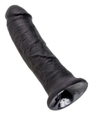 King Cock 8-Inch Realistic Black Dildo with Handcrafted Veins and Detailed Shaft