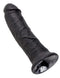 King Cock 8-Inch Realistic Black Dildo with Handcrafted Veins and Detailed Shaft