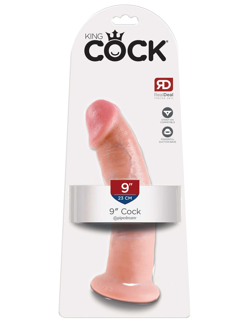 King Cock 9 inches Flesh Beige Dildo Real Deal RD Packaging