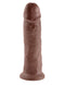 King Cock 10-Inch Realistic Brown Dildo with Veins and Textured Shaft