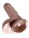Pipedream Products King Cock 7 inches with Balls Brown Dildo Real Deal RD at $29.99