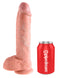 Pipedream Products King Cock 10 inches with Balls Flesh Beige Dildo Real Deal RD at $44.99