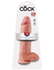King Cock 12-inch dildo with balls in flesh beige packaging, boasting realistic features and powerful suction cup for ultimate fantasy fulfillment