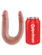 Pipedream Products King Cock U Shaped Double Trouble Small Flesh Beige Dildo Real Deal RD at $29.99