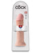 King Cock 11-inch beige dildo with realistic details in packaging from Pipedream Products