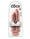 Pipedream Products King Cock 9 inches Two Cocks One Hole Beige Dildo Real Deal RD at $44.99
