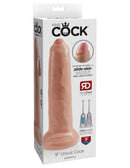 Pipedream Products King Cock 9 inches Uncut Cock Beige Dildo Real Deal RD at $44.99