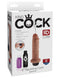 Experience Unrivaled Pleasure with the King Cock 6-Inch Squirting Dildo - Realistic & Safe!