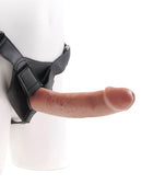 Pipedream Products King Cock Strap On Harness with 9 inches Cock Tan Dildo Real Deal RD at $74.99