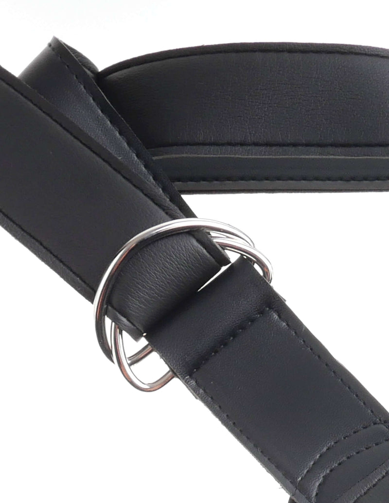 King Cock Strap-On Harness with durable adjustable straps and metal rings for secure fit and comfort.
