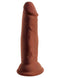 King Cock Triple Density 6 inches Brown Dildo by Pipedream Products featuring realistic texture and firm inner shaft for lifelike experience